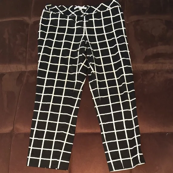 Donna Degnan Checkered Cropped Pants size 6 - Picture 5 of 10